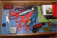 CONTENTS OF JUNK DRAWER: TOOLS, ETC.