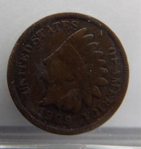 1909-S Fine Indian Head Cent (Front)
