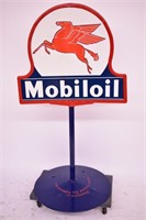 Mobiloil Curb sign