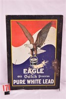 Eagle White Lead Paint Sign