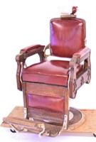 Koken "The Kandle" Oak Barber chair