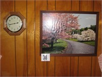 picture and clock