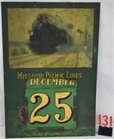 Missouri Pacific Lines Calendar w/Steam Engine