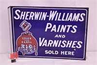 Sherwin-Williams porcelain flange Sign