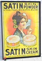 Satin Skin Cream poster framed under glass