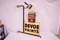 Devoe Paints porcelain flange sign