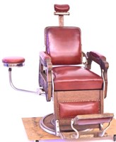 Koken " The Kandle" Barber Chair with extra seat