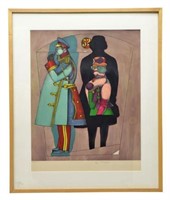 RICHARD LINDNER SIGNED LITHOGRAPH, 'FIFTH AVENUE'