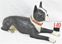 Paper Mache' Boston Terrier Dog