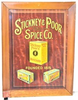 Stickney & Poor Spice Co. metal sign