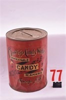 Candy tin "Oswego Candy Works"