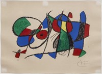 FRAMED JOAN MIRO 'LITHOGRAPHE II - PLATE VIII'