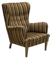 DANISH MID-CENTURY MODERN WINGBACK CHAIR