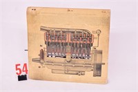 "Dyke's engine mechanical instruction board