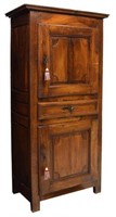 FRENCH CARVED FRUITWOOD BONNETIERE, LATE 18TH C
