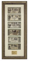 (6) REPUBLIC OF TEXAS CURRENCY, PRES. LAMAR SIGNED