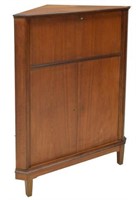 DANISH MID-CENTURY MODERN TEAKWOOD CORNER CABINET