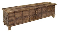 BRITISH COLONIAL STYLE TEAKWOOD LINEN CHEST