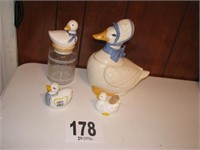 4 goose/ duck collectibles