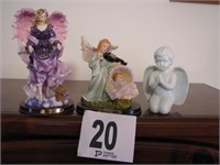3 Angel Figurines
