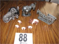 Minature farm figurines 8 pieces