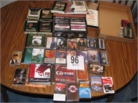 8 track ,cassettes, CDs, & case