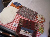 oven mitts, pot holders, 3 four piece