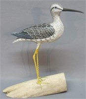JEROME HOWES CARVED AND PAINTED YELLOW LEGS