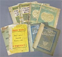 LOT OF COLUMBIA BICYCLE CATALOGUES/PRICE LISTS