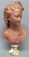 PATINATED TERRACOTTA  BUST BY FERNAND CIAN