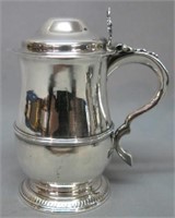 GEORGIAN SILVER TANKARD BY JASPER KELLY