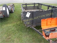 8' S/A TRAILER W/ WOOD STAKES SIDES