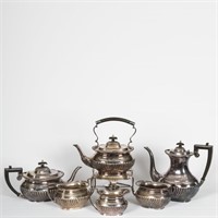 Six Piece Kentshire Silverplate Tea Service