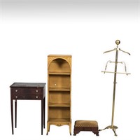 Adams Style Shelf, Stand, Stool and Valet