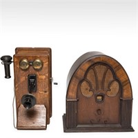 Oak Telephone and Philco Radio