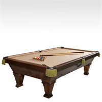 Oak and Rosewood Pool Table
