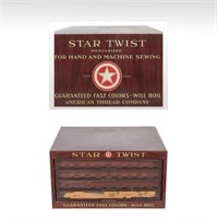 Star Twist Decorated Sewing Cabinet