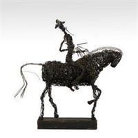 Paco Valle Wire Sculpture - Signed