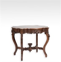 Carved Victorian Center Table