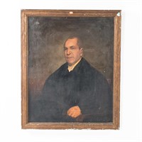 American School, 19th c. Portrait of a Man, oil