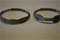 2 Antique Asian Carved Bracelets!