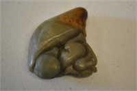 Antique Asian Carved Stone Pendant