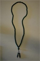 Antique Asian Jade Beaded Necklace