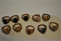 10 Vintage Asian Rings