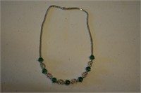 Antique Asian Jade Beaded Necklace