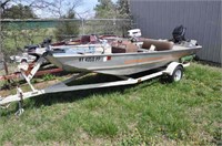Bass Tracker III Aluminum Boat with 40 HP Mercury