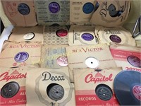 Great lot of vintage 78s Tex Ritter Doris Day etc