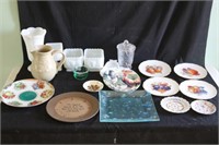 Huge Lot of Milk Glass & Other Decorative Glass