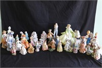 Glass/Porcelain Victorian Figurines