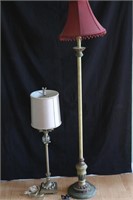 Ornate Floor Lamp & Table Lamp